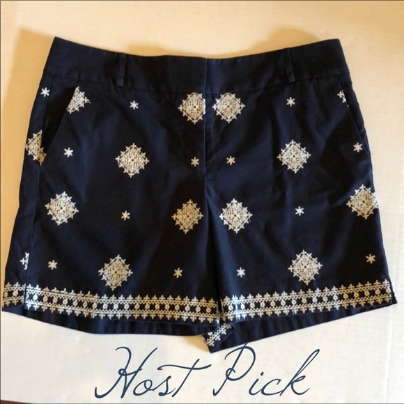 LOFT Pants - Loft Riviera Embroidered Shorts🎉HP🎉